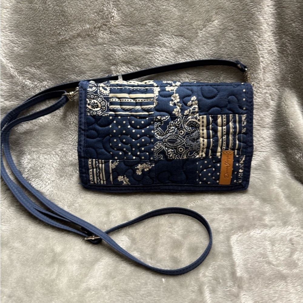 Donna Sharp Stylish Navy Patterned Crossbody Bag - image 6